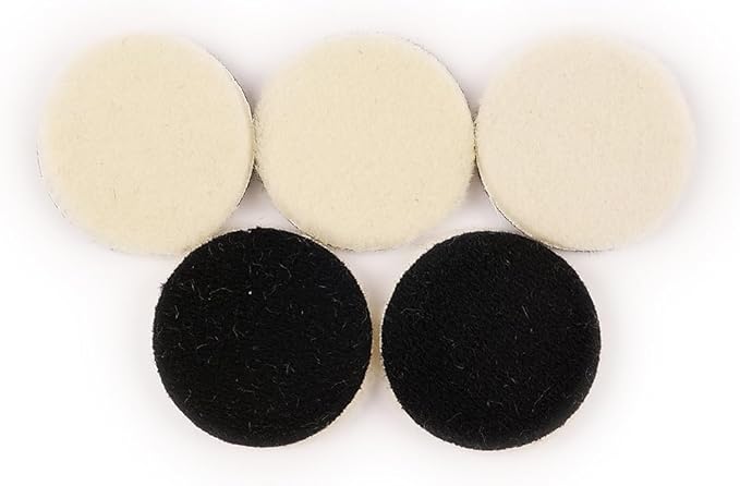 MaxShine Mini Cordless Polisher Pads Kit – Complete 1.5" & 2" Foam, Wool & Microfiber Pads Set – Cutting, Polishing & Finishing Pads for Mini Polishers – Professional Paint Correction Kit