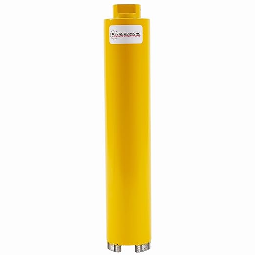 Delta Diamond Cougar HD Premium 2-1/4 Inch Dry Diamond Core Drill Bit, 5/8"-11 Threaded Arbor, Turbo Laser-Welded Segments for Cured Concrete with Rebar, Brick, Block, Masonry, Stone (2-1/4 inch)