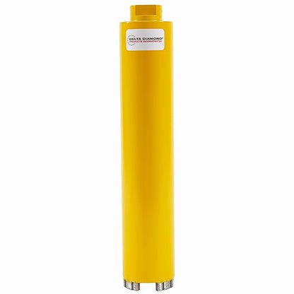 Delta Diamond Cougar HD Premium 2-1/4 Inch Dry Diamond Core Drill Bit, 5/8"-11 Threaded Arbor, Turbo Laser-Welded Segments for Cured Concrete with Rebar, Brick, Block, Masonry, Stone (2-1/4 inch)