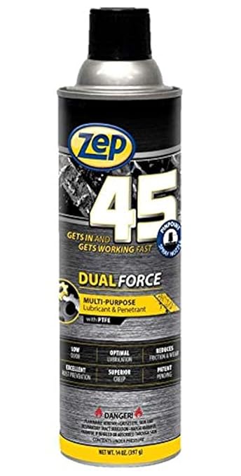 Zep 45 Dual Force Multi-Purpose Penetrant and Lubricant - 14 oz (Case of 12) - 325101 - Excellent Rust Prevention, Superior Penetration, Low Odor