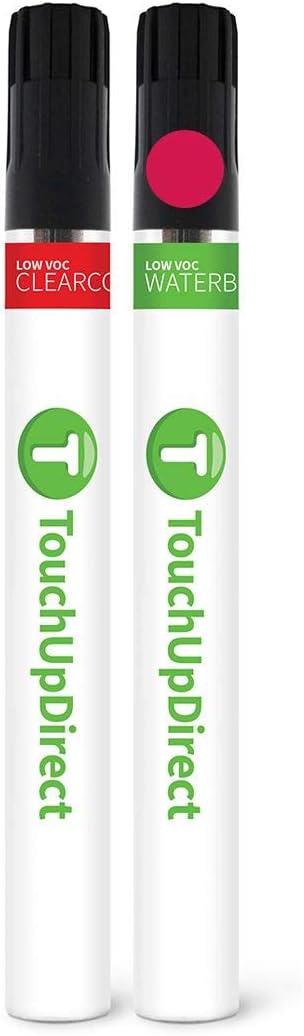 TouchUpDirect U6 Red Candy Tricoat Compatible with Ford Exact Match Touch Up Paint Brush - Essential Kit