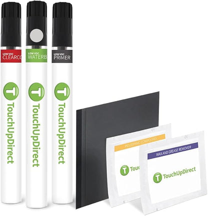 TouchUpDirect G1U Ice Silver Metallic Compatible with Subaru Exact Match Touch Up Paint Brush - Platinum Kit