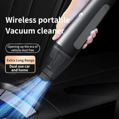 PATO Cordless Handheld Vacuum Cleaner, Mini Car Vacuum with Powerful Suction, Portable Dust Collector Matte Black.