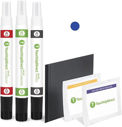 TouchUpDirect J8U Quartz Blue Pearl Compatible with Subaru Exact Match Touch Up Paint Combo - Platinum Kit