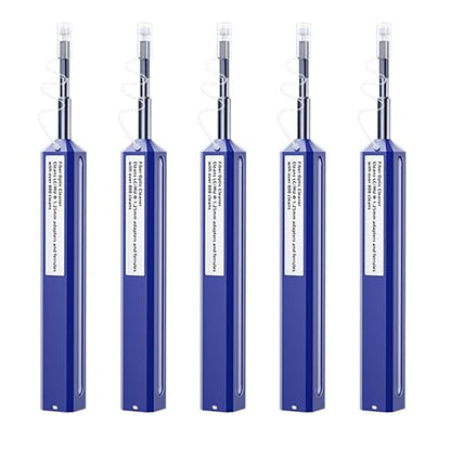 Zenithra Fiber Optic Cleaner,5PCS Fiber Optic Cleaning Pen 1.25mm Ferrules LC/MU FTTH Connector Cleaning Tools with 800+ Times