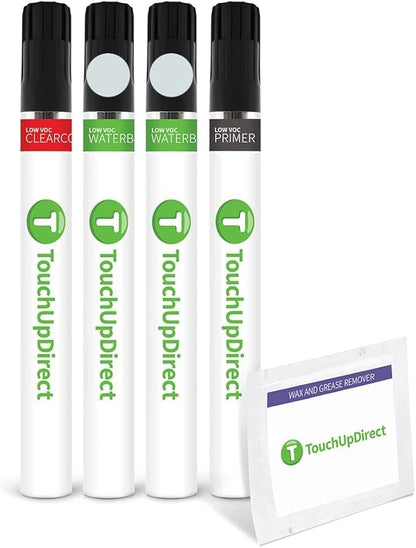 TouchUpDirect 089 Wind Chill Pearl Compatible with Toyota Exact Match Touch Up Paint Brush - Preferred Kit