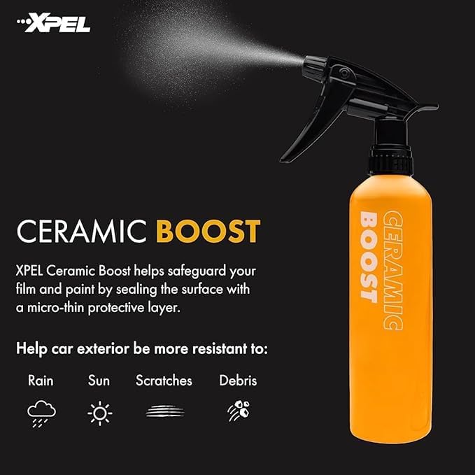 XPEL Ceramic Boost Spray Coating, 16oz - Silicon Dioxide Car Detailing Spray, Beads and Repels Water, Dust, Lint, and Protects Against Debris - Safe for Cars, Trucks, Motorcycles, RV's & More