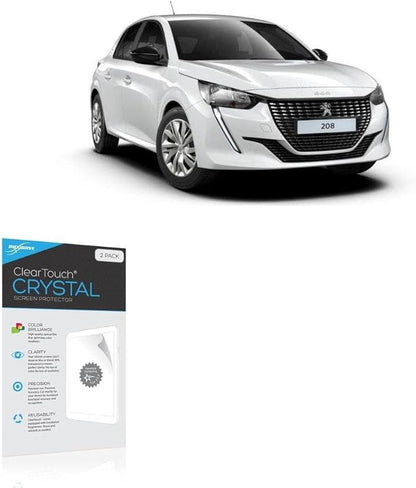 BoxWave Screen Protector Compatible with Peugeot 2023 208 Display (10 in) - ClearTouch Crystal (2-Pack), HD Film Skin - Shields from Scratches