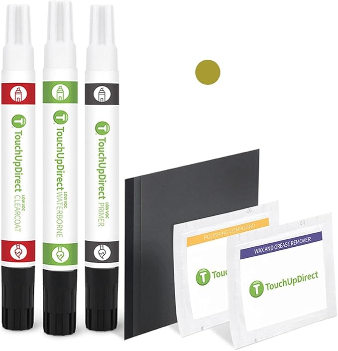 TouchUpDirect UCG Plasma Yellow Compatible with Subaru Exact Match Touch Up Paint Combo - Platinum Kit