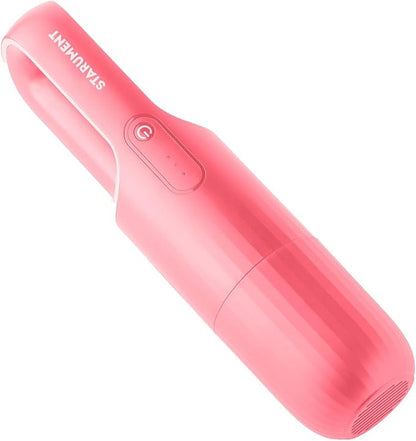 STARUMENT Handheld Vacuum Cleaner - Cordless Vacuum Cleaner for Cleaning Dust, Dirt, Pet Hair Suction - Compact, Rechargeable & Wireless Device for Home, Office, Car - USB-C Cable, Crevice Suction