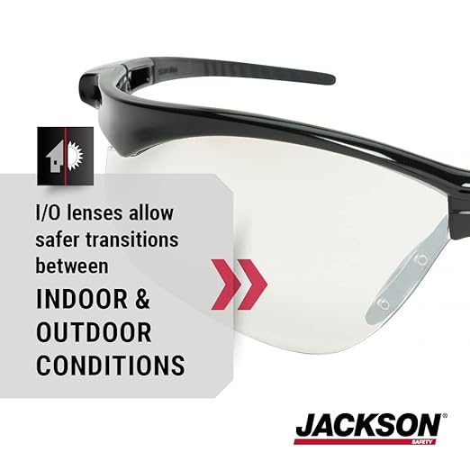 Jackson Safety SG Safety Glasses – Eye Protection for Men and Women – ANSI Z87.1 (Pack of 12)