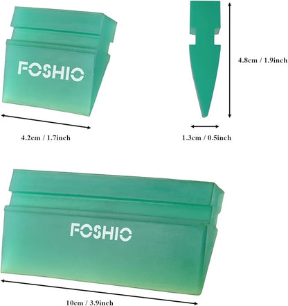 FOSHIO Green Mini Squeegee Window Film Tools,Rubber Squeegee Water Blade Decal Wrap Applicator Car Home Tint