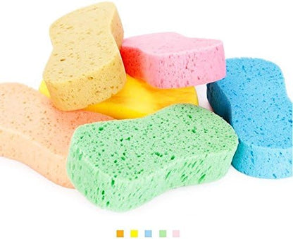 Lantee Large Sponges - Big 10 Pcs High Foam Cleaning Washing Sponge Pad for Car, Household Cleaning and Water Games, 8.5" L x 4.3" W x 2.56" Th