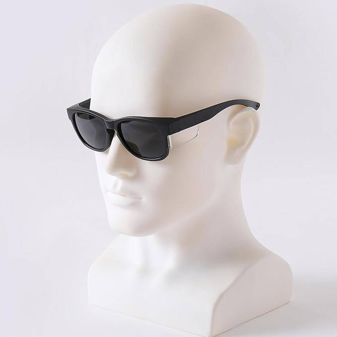MORK&SUKY Safety Glasses with Side Shields，ANSI Z87.1 Certified Protective Eyewear for Work & Outdoor Use.