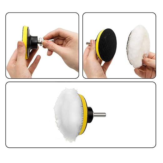 CANOPUS Car Polishers and Buffers Kit, 11-PCs Polishing Pad Kit, 3-in Polishing Wheel for Drill, Buffing Pads for Car Detailing, Sanding, Polishing, Waxing & Sealing Glaze