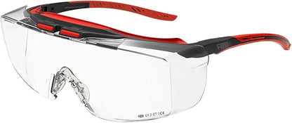 HTS HUNTERSKY HUNTERSKY ANSI Z87 Anti Fog Lab Safety Glasses Fit Over Eyeglasses Up to 1.88 inch 100% UV Protective Goggles