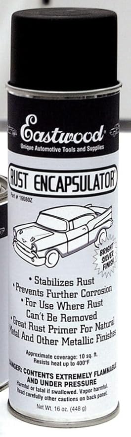 Eastwood Silver Rust Encapsulator 15 oz Aerosol Prevents Rust Corrosion Epoxy Fortified Low VOC Formula