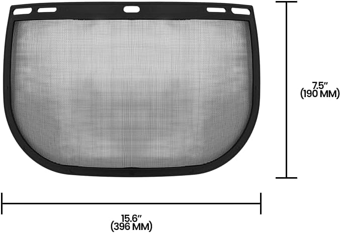 Zenport FS825-10PK Adjustable Wire Mesh Visor Face Shield Protective Face Wear44; Box of 10