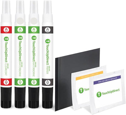 TouchUpDirect AZ/M7446A Star White Metallic Tricoat Compatible with Ford Exact Match Touch Up Paint Combo - Platinum Kit
