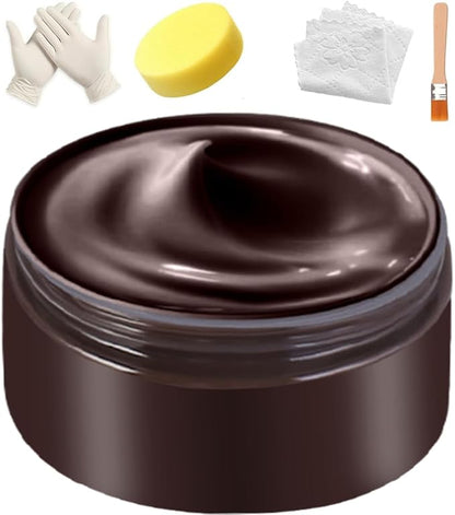 UP22YOU Leather Recoloring Balm Dark Brown, Leather & Vinyl Color Restorer Conditioner – Repairs Faded & Scratched Leather Color, Suitable for Sofas, Car Seats, Shoes, and Furniture