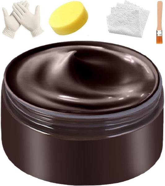UP22YOU Leather Recoloring Balm Dark Brown, Leather & Vinyl Color Restorer Conditioner – Repairs Faded & Scratched Leather Color, Suitable for Sofas, Car Seats, Shoes, and Furniture
