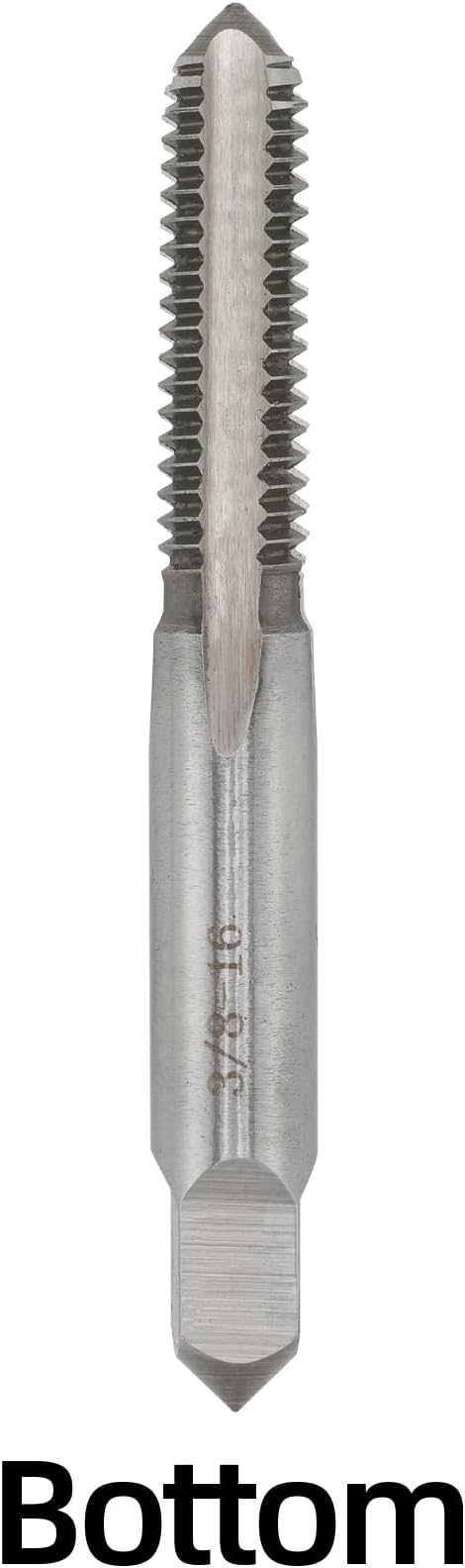 3/8"-16 UNC Hand Tap Right Hand, 3/8 x 16 Threading Hand Tap 3Pcs