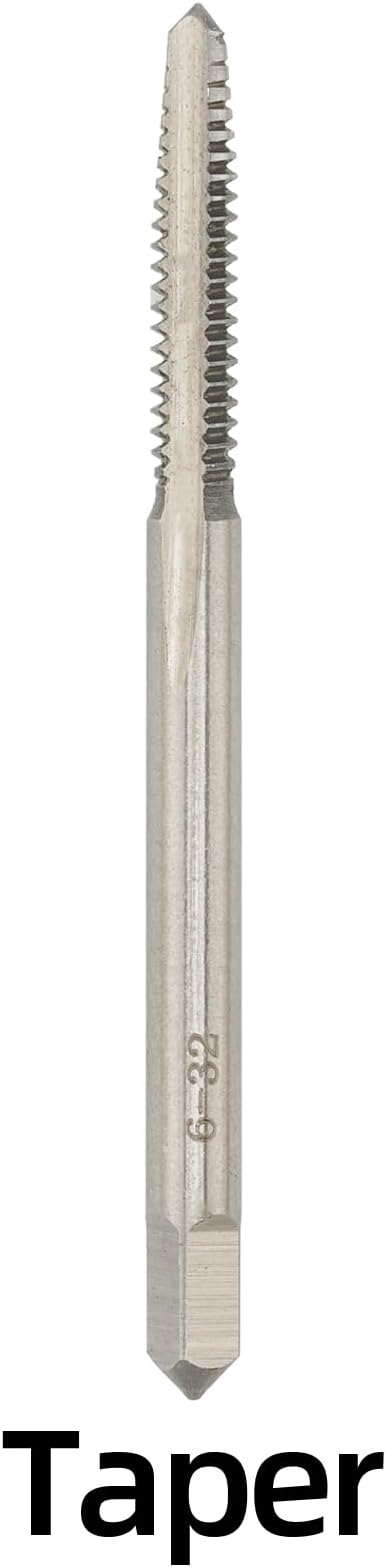 6-32 UNC Hand Tap Right Hand, 6 x 32 Threading Hand Tap 3Pcs