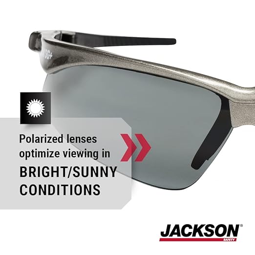 Jackson Safety SG Safety Glasses – Eye Protection for Men and Women – ANSI Z87.1 (Pack of 12)