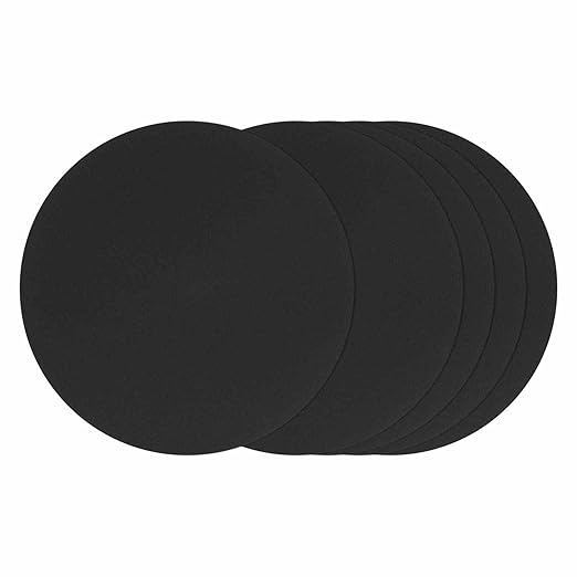 Kozelo 30 Pcs Sanding Discs 6 Inch 400 Grit Hook and Loop Orbital Sandpaper Suitable for Metal Wood Furniture DIY Grinding and Polishing, Black