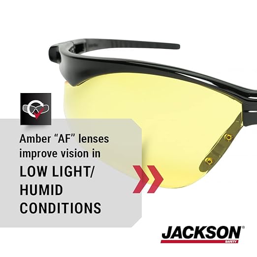 Jackson Safety SG Safety Glasses – Eye Protection for Men and Women – ANSI Z87.1 (Pack of 12)