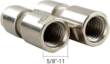 3mm & 6mm Angle Grinder to Straight Chuck Adapter (5/8-11 Arbor) - Metal/Wood/Stone Grinding & Polishing - Compatible with Angle Grinders, Rotary Tools, Drills - Heavy Duty Conversion Kit (3mm+6mm)