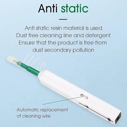 Fiber Optic Connector Cleaning Pen,Fiber Optic Cleaner Pen for 2.5mm Ferrules SC,FC,ST,SC/APC and FC/APC,800+ Clean Times