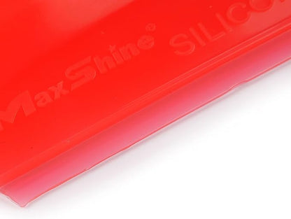 Maxshine Universal Silicone Water Blade for Car Drying – Red – Soft Flexible Silicone Squeegee for Quick Water Removal – Safe for Paint, Glass & Windows – Auto Detailing Tool - Red