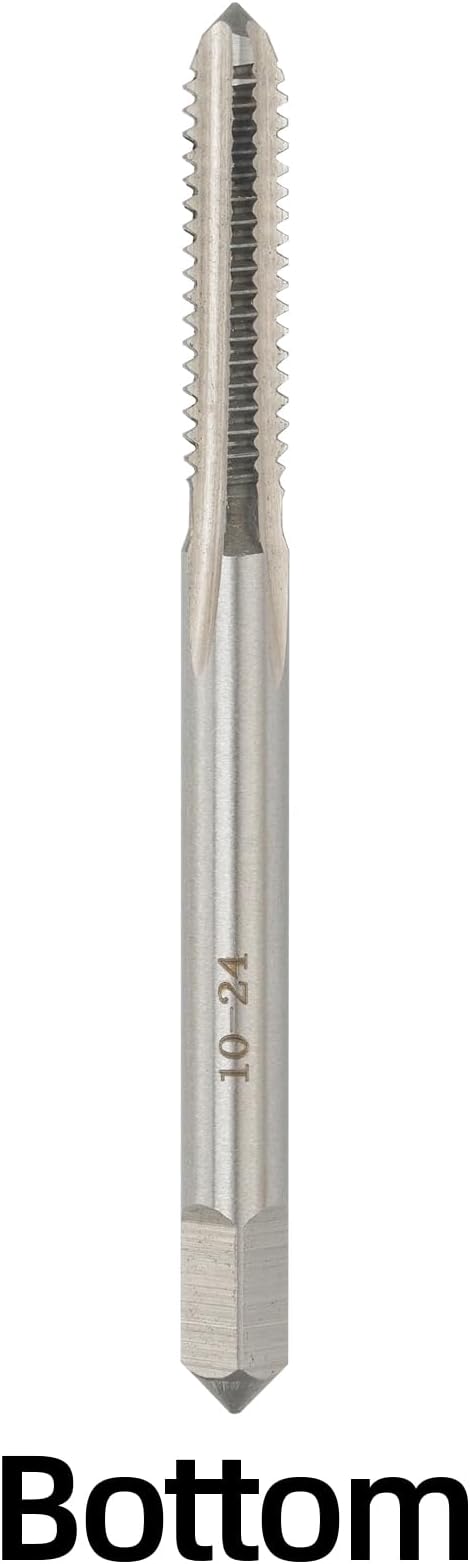 10-24 UNC Hand Tap Right Hand, 10 x 24 Threading Hand Tap 3Pcs