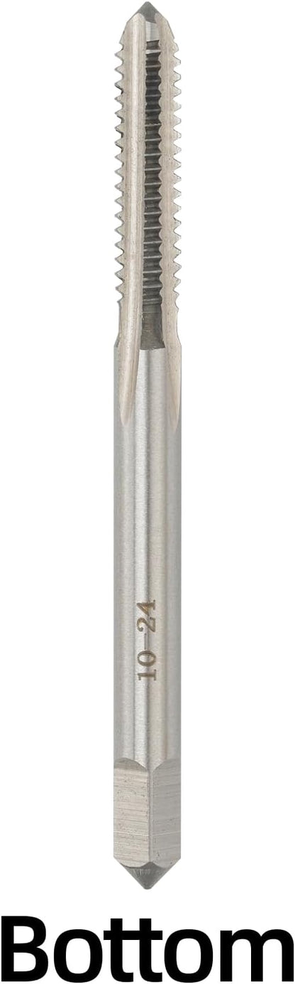 10-24 UNC Hand Tap Right Hand, 10 x 24 Threading Hand Tap 3Pcs