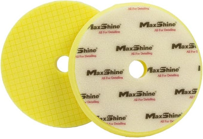 Maxshine 6" Universal Cross Cut Polishing Foam Pad – Hook & Loop – DA & Rotary Polisher Compatible – Scientifically Designed Cross Cut for Heat Control & Efficient Compound Delivery