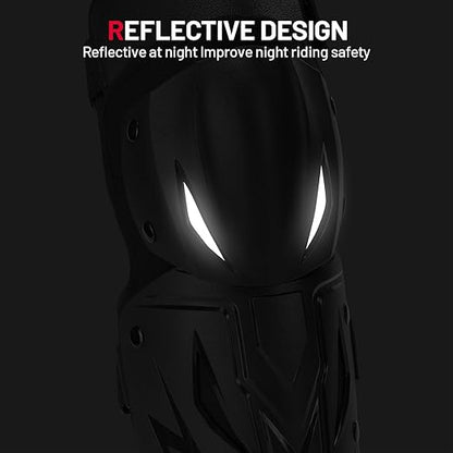 Tanden Motocross Knee Pads Motorcycle Elbow Pads Guards 4Pcs, Motorcycle Knee Guards for Men Leg Protection Armor Motocross Knee and Shin Guards Dirt Bike Crashproof Adult Protective Gear