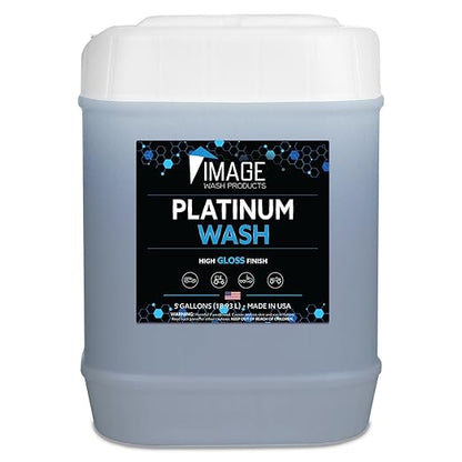 Image Wash Products - (5-Gallon Platinum Wash Car Soap – Car Wash Foam Soap for Foam Cannon & Pressure Washer | High Gloss RV/Truck Wash Soap | Bubble Gum Scent, Detailer Grade Car Soap