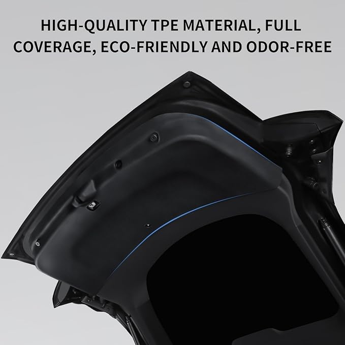 SHINELINERS Tailgate Protective Mat for Tesla Model Y Juniper 2025-2026, Trunk Cargo Liner, Rear Door Back Protection