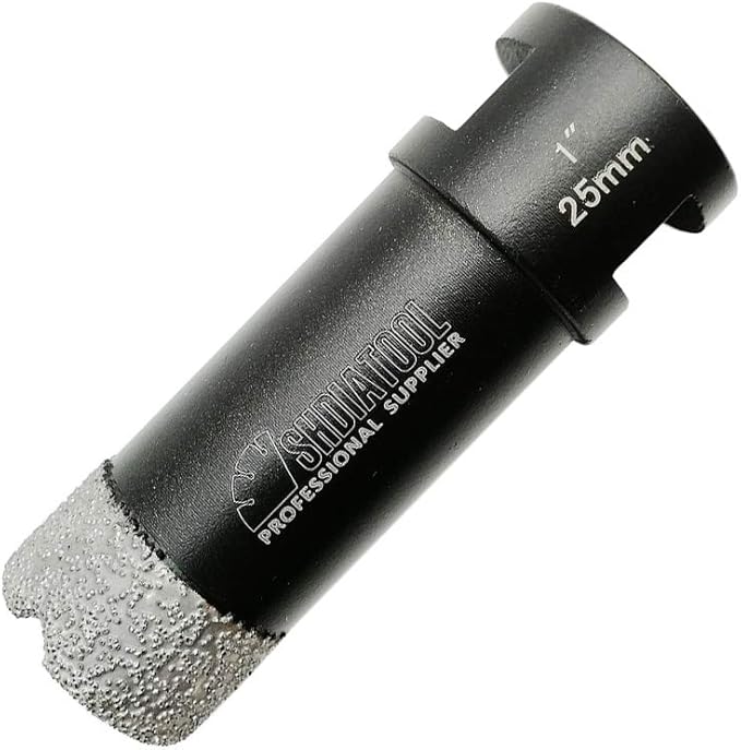 SHDIATOOL Diamond Core Drill Bits 1 Inch for Porcelain Ceramic Tile Marble Brick Vacuum Brazed Hole Saw 25mm