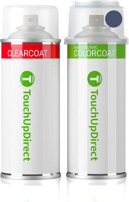 TouchUpDirect 8V5 Shoreline Blue Pearl Compatible with Toyota Exact Match Touch Up Paint Aerosol - Essential Kit