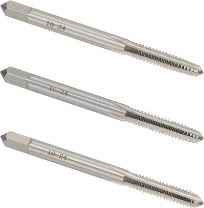 10-24 UNC Hand Tap Right Hand, 10 x 24 Threading Hand Tap 3Pcs
