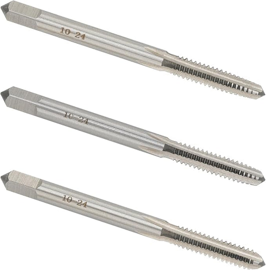 10-24 UNC Hand Tap Right Hand, 10 x 24 Threading Hand Tap 3Pcs