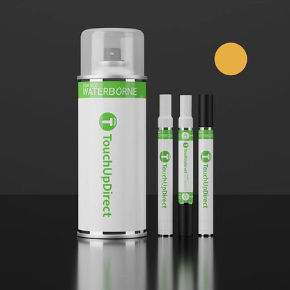 TouchUpDirect PN4U/JFSEWHA Luxe Yellow Compatible with Ford Exact Match Touch Up Paint Aerosol - Essential Kit