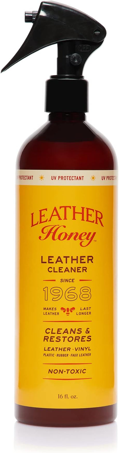 Leather Honey Cleaner Wipes with Conditioner Wipes and 16oz Spray Cleaner