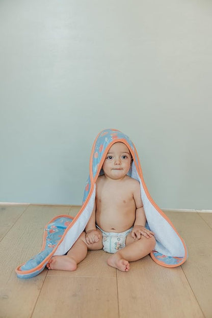Copper Pearl Hooded Bath Towels Premium Knit/Terry Cloth Baby Towels with Hood, Pockets, and Cool Designs - Great to Gift and Make Bath Time Fun - Baby Bath Towel, Clementine