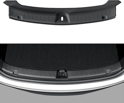 PUOENI 2025 2026 Model Y Juniper Rear Bumper Guard 1 PCS Anti-Scratch TPE Rear Trunk Door Sill Protector for Refresh Model Y Juniper Internal Accessories
