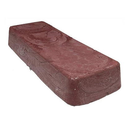Benchmark Abrasives Red Buffing Compound for Polishing Removing Scratches from Soft Precious Metals, Jewelry, Aluminum, Gold, Silver, Copper, 1 Pound Bar (Jewelers Rouge)