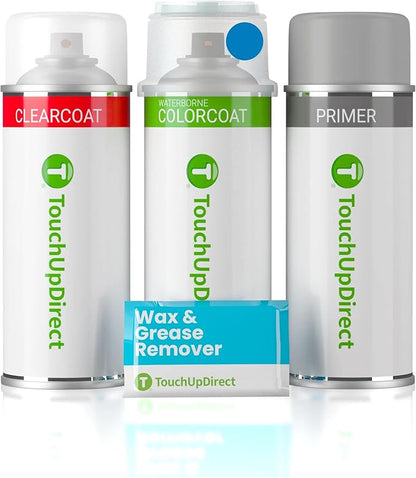 TouchUpDirect H1Q Twilight Blue Metallic Compatible with Subaru Exact Match Touch Up Paint Aerosol - Preferred Kit