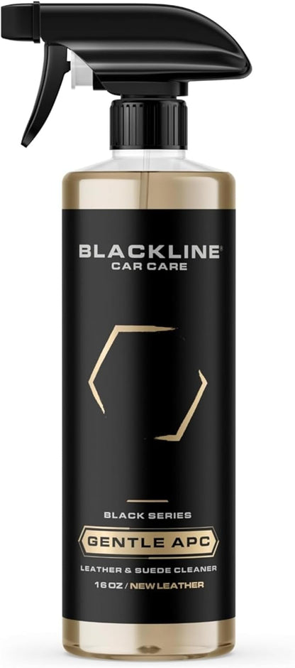 Blackline Car Care - Gentle APC - Streak free total Interior Cleaner and Protectant, Safe for Cars, Motorcycles & More. 16 fl oz leather upholstery cleaner - interior car fabric cleaner, GTL001
